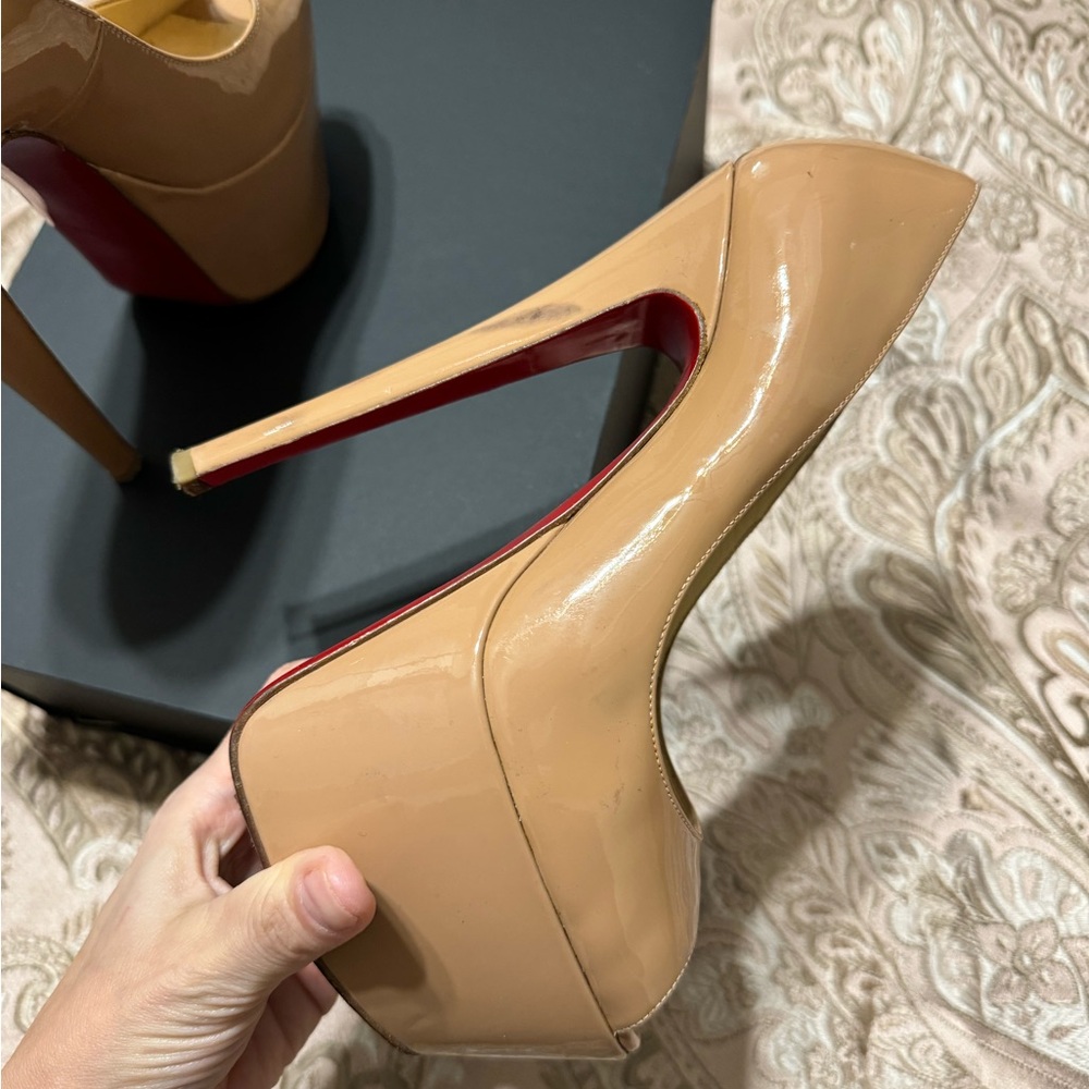 Christian Louboutin Lady Peep 150mm Open Toe High Heels